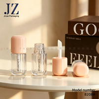Tube de gloss à lèvres Jinze 4 ml, carré, luxueux, transparent, personnalisé, pour emballages de cosmétiques et crèmes