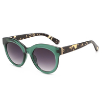 Twooo T1666 Nouveauté Lunettes de soleil tendance simples à blocs de couleur, monture ronde petite, style streetwear, lunettes de soleil unisexes