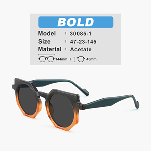 Nuovo Design speciale a forma di cornice verde <span class=keywords><strong>arancione</strong></span> gradiente occhiali da sole in acetato di qualità perfetta e alla moda - Product Image 2