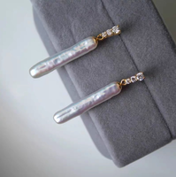 Fabricant de boucles d'oreilles en perles pour cadeaux d'entreprise, perles baroques d'eau douce authentiques, plaqué or, argent 925, crochet français, vente en gros, sur mesure