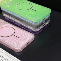Coque de refroidissement magnétique pour iPhone 17 16 Pro Max – Fixation magnétique puissante, dissipation thermique respirante, coque arrière antichoc