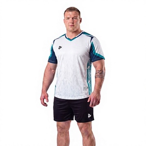 Conjunto de Uniforme de Fútbol Personalizado al por Mayor Just Play Plus Size, Uniforme de Equipo de Fútbol 100% Poliéster con Cuello en V, Transpirable y de Secado Rápido de Fábrica - Product Image 1
