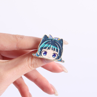 Épingles en émail de personnages de dessins animés, d'anime et de manga, cosplay, figurine de chat de fille d'anime, broche de revers, vente en gros