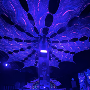 Tapisserie fluorescente en polyester qui brille dans le noir, au UV, pour auvents, filets d'ombrage extérieurs et voiles d'ombrage UV - Product Image 4