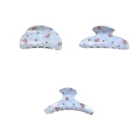 Ensemble d'épingles à cheveux style coréen et japonais, motifs ours bleu, étoile, requin, mignon, à carreaux, féminin, fait main, doux, frais, polyvalent, accessoires pour cheveux