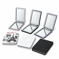 Winway Paris Vente en gros de miroirs cosmétiques portatifs personnalisés avec logo, miroir de maquillage pliable de poche