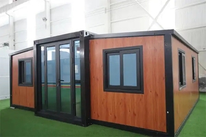 Sang trọng 20ft mở rộng <span class=keywords><strong>container</strong></span> nhà 3 phòng ngủ đúc sẵn di chuyển có thể gập lại vận chuyển <span class=keywords><strong>container</strong></span> khách sạn cửa hàng Thép bằng gỗ - Product Image 2