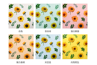 Papier d'emballage floral classique à l'huile de tournesol, papier d'emballage de bouquet de style coréen, emballage cadeau floral pour fleuriste