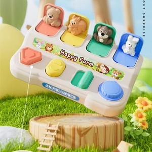 Jouet Puzzle Bébé : Jeu de Boutons Animaux Pop-Up pour Exercer les Doigts de Bébé – Boîte à Boutons Pop-Up Flexible et Sûre, Jouets Portables - Product Image 4