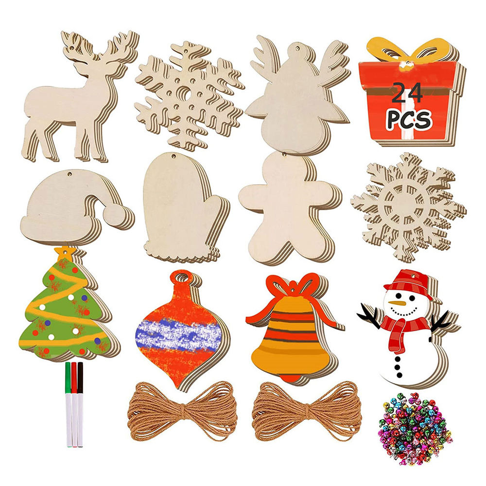 Ornamenti natalizi in legno