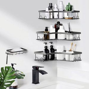 Organizador de Baño Pequeño, Estante de Esquina para Ducha, Color Negro, para Encimera, Hogar y Oficina - Product Image 6