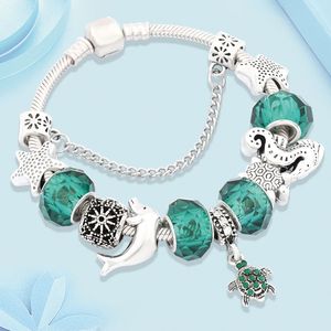 <span class=keywords><strong>Bracelet</strong></span> tortue diamant, magnifique bijou original, motif perroquet, étoile, style européen, à breloque - Product Image 1
