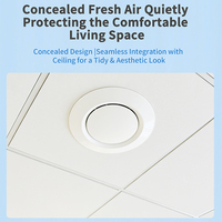 Diffuseur d'air circulaire en plastique ABS, montage au plafond, avec plaque centrale solide pour système de conduits – Vente directe usine