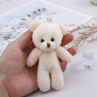 Ransel mainan beruang Mini 11cm, mainan boneka beruang lembut lucu kecil untuk hadiah anak-anak perempuan