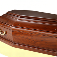 Ataúd de Madera Maciza de Estilo Europeo