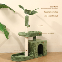 Arbre à chat écologique Novayapetix Green Tree avec condo, griffoir en sisal et centre d'activités
