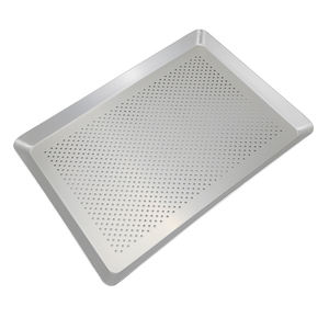 Plat à pâtisserie en aluminium anodisé pour four domestique, 35x25cm, 40x30cm, coins arrondis, <span class=keywords><strong>plaque</strong></span> à pâtisserie perforée en alliage d'aluminium, plateau à pain pour four - Product Image 3