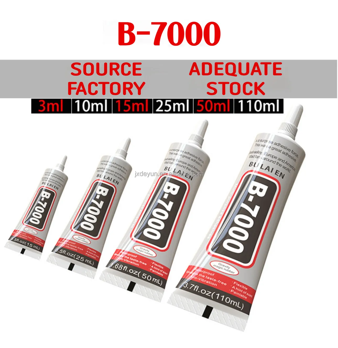 لاصق شفاف B-7000 من BU Lai En 110 مل بسعر خاص لاصق سائل شفاف متعدد الأغراض لاصق فائق لإصلاح الشاشات