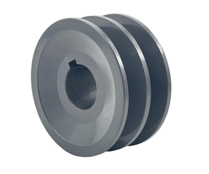 Poulie à double gorge pour courroie trapézoïdale 90-2A, bloc de traction, alésage intérieur 18/19/20/22 mm, fonte, support de transmission, OEM disponible - Product Image 2