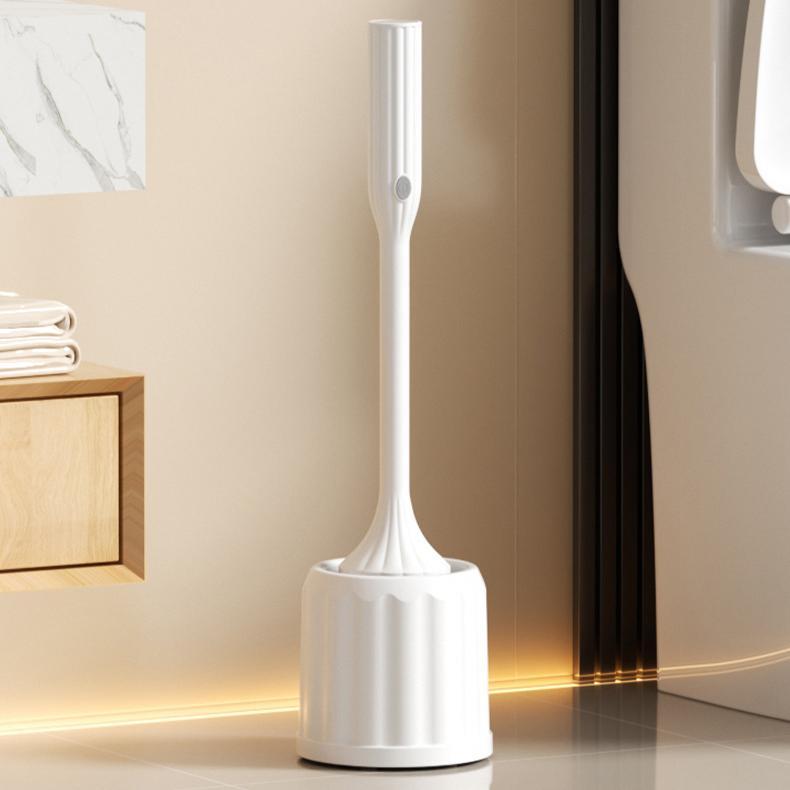 Electric Toilet Brush 360 Degrees Without Dead Angle Long Handle Cleaning Brush Household Bathroom Punch-free Smart Toilet Brush · image 1