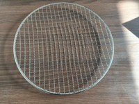 Grille de barbecue ronde en métal jetable pour usage commercial, facile à nettoyer, accessoire pour barbecue à domicile