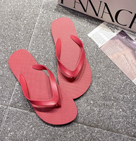Tongs en PVC de couleur unie, antidérapantes, texturées, pour l'été, la plage, imperméables, pour l'intérieur et l'extérieur