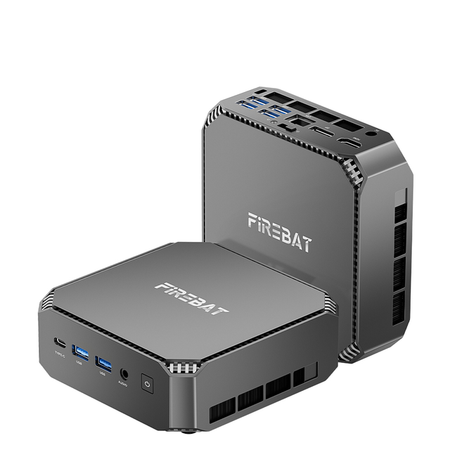 FIREBAT A6 MiniPC AMD Ryzen 7 7735HS Dual Band WiFi6 BT5.2 DDR5 16GB 512GB Desktop Gaming Computer Onboard Memory Mini PC