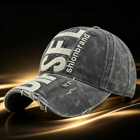 Nueva Gorra de Béisbol Lavada de Alta Calidad para Hombre, Gorra Trucker con Letras DIFSFL Bordadas, Gorra de Protección Solar para Exteriores
