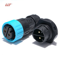 Connecteur étanche à montage frontal LLT M25 600V 35A 3 broches mâle femelle