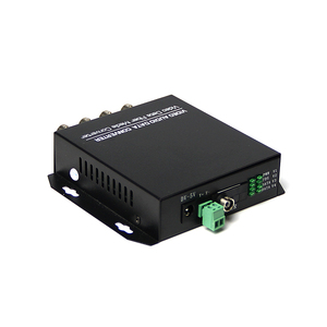 1 par de modo único de fibra de 4 canal RS485 devolver datos óptico Digital Video Converter - Product Image 2