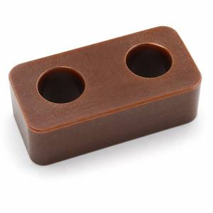 CNC Machined Phenolic Resin Insulation Spacer <b>Block</b> Through Holes Rounded <b>Corners</b> for Busbar Layer Separation Standoff - Product Image 1