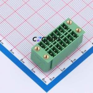DB2EVHBM-3.5-2*7P-GN Plug-in Terminal Block Through hole,P=3.5mm Board-to-Board / Socket - Closed Screw Fixing 2x7P 3.5mm - Product Image 1