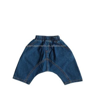 Shorts en <span class=keywords><strong>jean</strong></span> pour bébés et enfants, en coton 100%, couleur unie, fabrication sur mesure, faible MOQ, vêtements décontractés d'été pour garçons - Product Image 6
