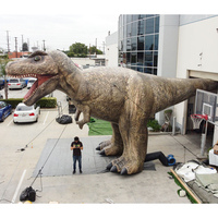 Modèle de dinosaure Tyrannosaurus gonflable géant pour défilé en plein air, mascotte animale pour exposition dans les parcs et zoos
