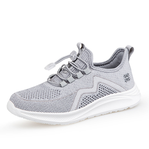 Nuovo semplice comfort scarpe da donna fascia elastica maglia leggera tessuto da passeggio Sneaker per signora anziana 35-41 prezzo basso ti fanno logo - Product Image 2