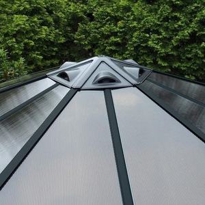 For <strong>Canopia</strong> Monaco Garden Gazebo Highly Durable Hardtop Gazebo 450 X 390 Cm. Robust Aluminum Construction Polycarbonate Roof. - Product Image 3