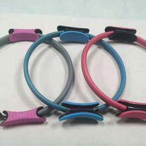 Tali datar resistensi datar dan bola Yoga cincin ajaib peralatan latihan Lingkaran Pilates Aksesori Yoga kebugaran olahraga - Product Image 5
