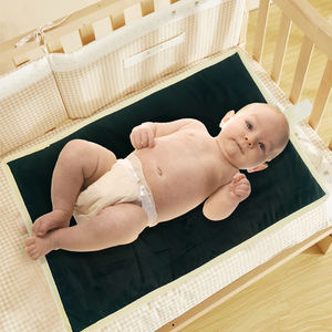 Cambiador de pañales portátil, almohadilla suave para pañales de bebé, cubierta impermeable de <span class=keywords><strong>terciopelo</strong></span> de peluche - Product Image 6