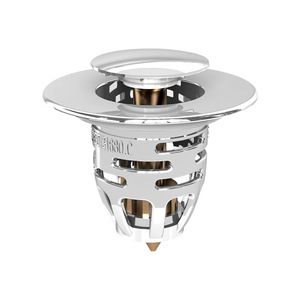 Desagüe Pop-Up Cilíndrico de 83mm con Tapón de Compresión de Fácil Instalación para Lavabo - Product Image 1