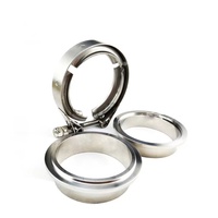 Collier de serrage rapide en acier inoxydable 201 Eplus pour voiture, collier de serrage en V pour tuyau d'échappement turbo, 63 mm, épaisseur 0,6 mm, bride mâle/femelle, kits de colliers de serrage en V