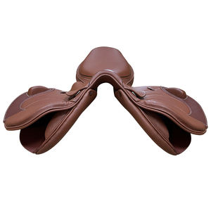 Hoge Kwaliteit Paardrijzadel Engelse Stijl Lederen Paard Zadel Koffie Kleur Zadel - Product Image 4