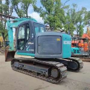 Excavadora Kobelco SK125 usada, Modelo 2020, 13 toneladas, excelente estado, bomba de caja de cambios PLC, construcción de movimiento de tierra - Product Image 1