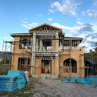 Casa Prefabricada de Acero Ligero, Estructura de Acero Residencial, Diseño Moderno, Ensamblaje Rápido, Construcción de Viviendas Personalizadas