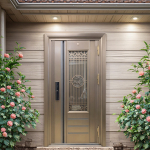 <span class=keywords><strong>Porte</strong></span> d'entrée de sécurité extérieure de luxe en acier inoxydable ZS Custom Modern Anti-Theft pour hôtel, villa, chambre extérieure - Product Image 2