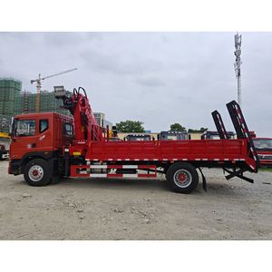 Camión de Plataforma Plana con Brazo Plegable Dongfeng D9, Grúa de 8 Toneladas para Elevación en Jardinería e Infraestructura - Product Image 4
