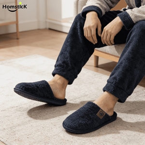Mules d'intérieur en velours côtelé pour hommes |   Détail cousu |   Anti-dérapant |   Automne Hiver |   Vente en gros <span class=keywords><strong>de</strong></span> 1000 paires |   Usine <span class=keywords><strong>de</strong></span> fabrication textile OEM - Product Image 1