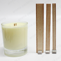 Mèches en bois en forme de croix personnalisées pour Air frais pour pot de bougie en verre, vente en gros