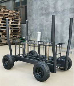 Wholesale Custom Push Pull Sled Cart With Basket 8‑Gear Resistance Adjustable Home Gym Outdoor Grass <b>Strength</b> <b>Training</b> Equipment - Product Image 3