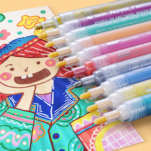 STA Acrylic Vĩnh Viễn Sơn Bút Đánh Dấu Cho Gốm Đá Thủy Tinh Sứ Cốc Cốc Cốc Gỗ Vải Canvas Vẽ Tranh - Product Image 2