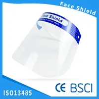 Transparenter Kunststoff Spritz schutz Faces hield Einweg-Sicherheits schutz Anti Fog Clear Face Shield